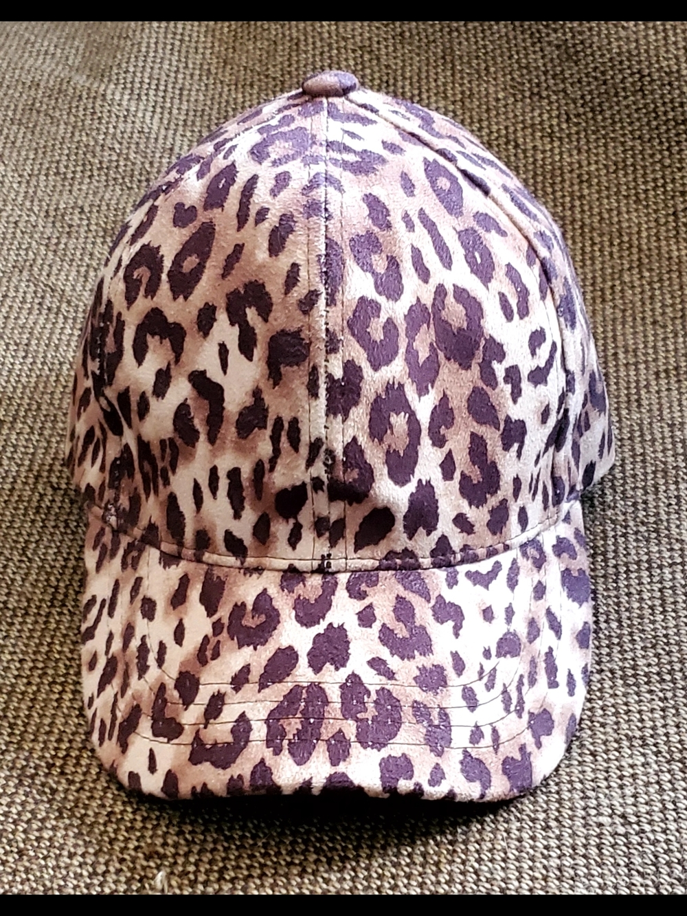 C.C Leopard Print Baseball Cap - Tan and Brown Leopard Print